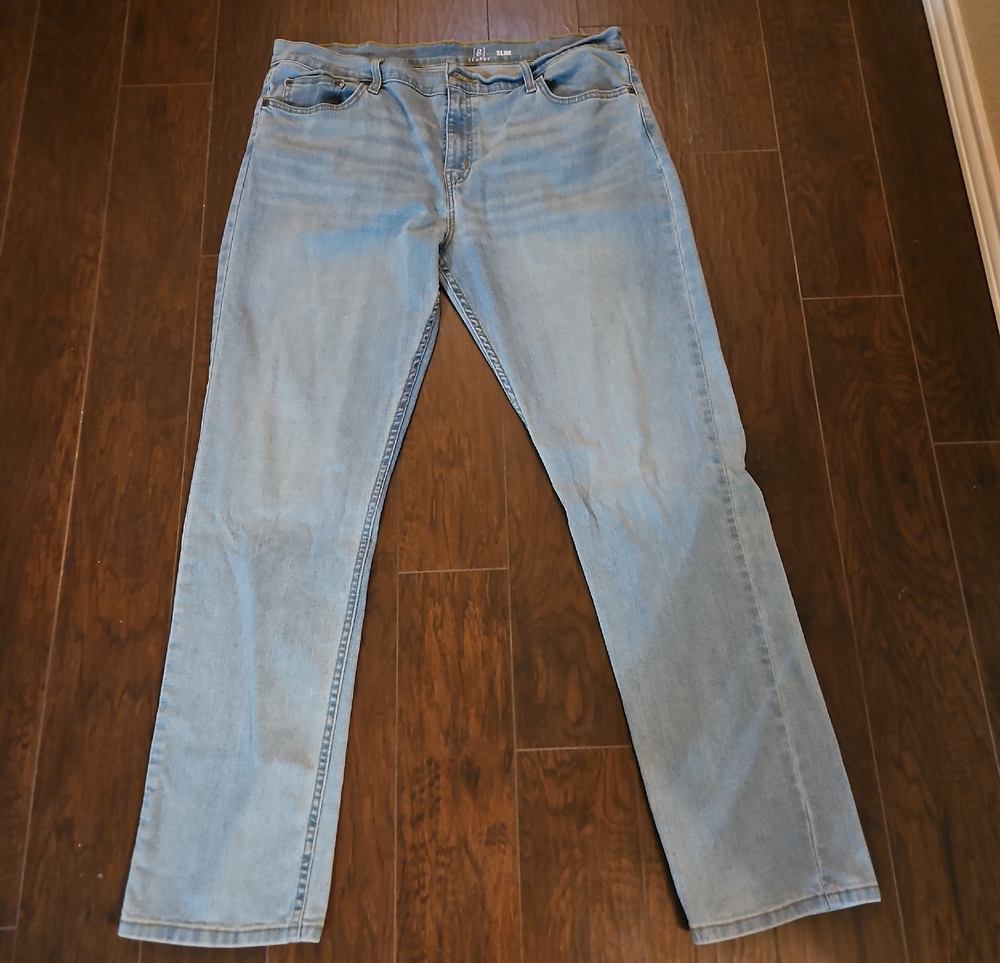 George Light Blue Straight-Leg Jeans